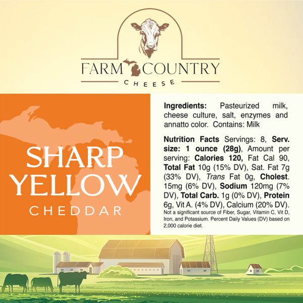 sharp yellow cheddar