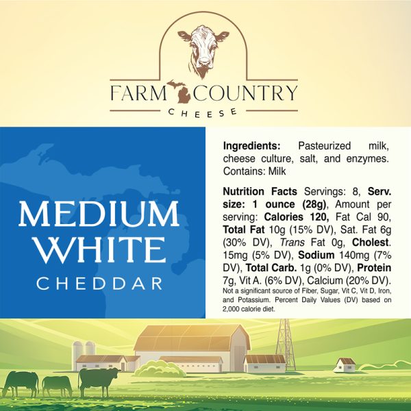 medium white cheddar