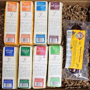 8 cheese and meat stick gift box