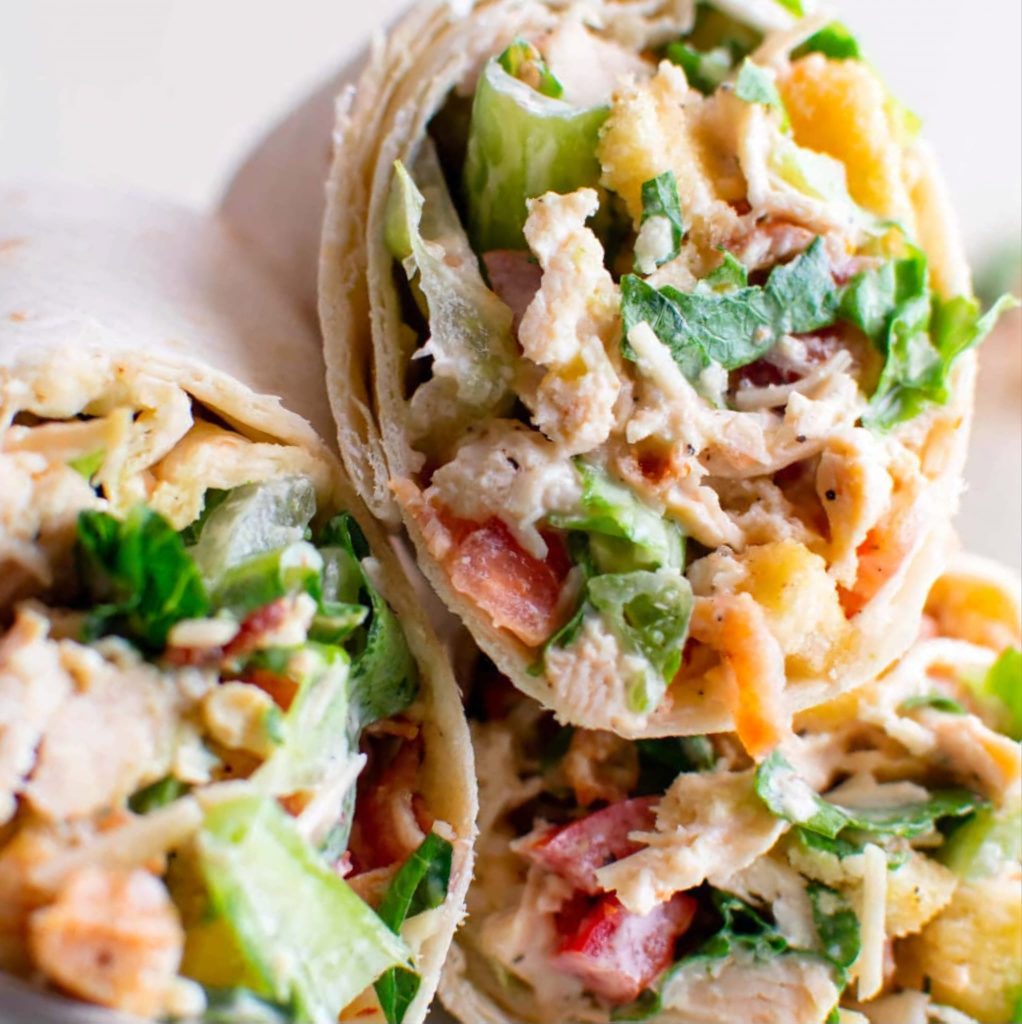 Chicken Caesar Salad Wrap